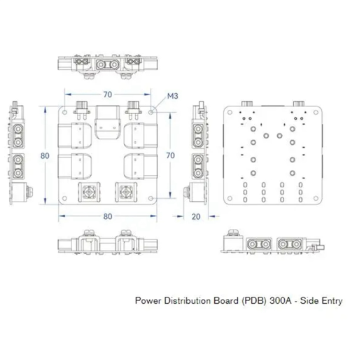 For Holybro Power Distribution Board (PDB) 300A Side Entry 1