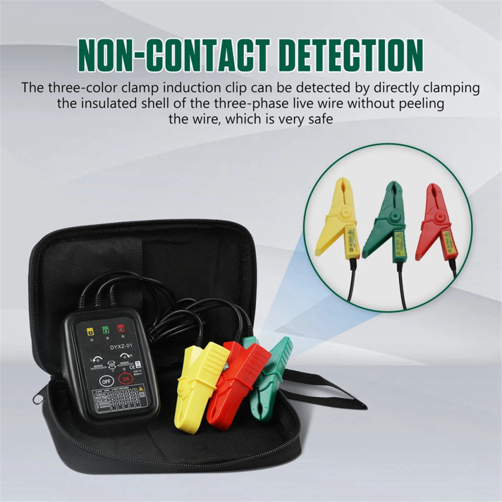 New Dyxz-01 Voltage Indicator Tester/ Non-Contact Phase Sequence 4851215406813