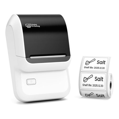 Bluetooth Label Maker,Inkless Portable Label Maker for Address,B