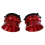 1 par de adaptadores de hub NAB de 1/4 de polegada e 10 polegadas para Studer ReVox, vermelho 3