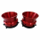 1 par de adaptadores de hub NAB de 1/4 de polegada e 10 polegadas para Studer ReVox, vermelho 1