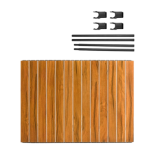 Draagbare tafelplank, opvouwbaar tafelblad, houtkleur, 8 inch