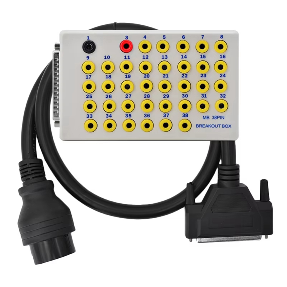 New 38 Pin Obd Breakout Box Obd2 Line Signal Tester For Benz 4851973696914