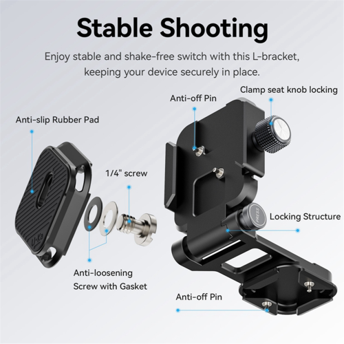 Ulanzi UKA08 Quick Release L Plate for Camera 1