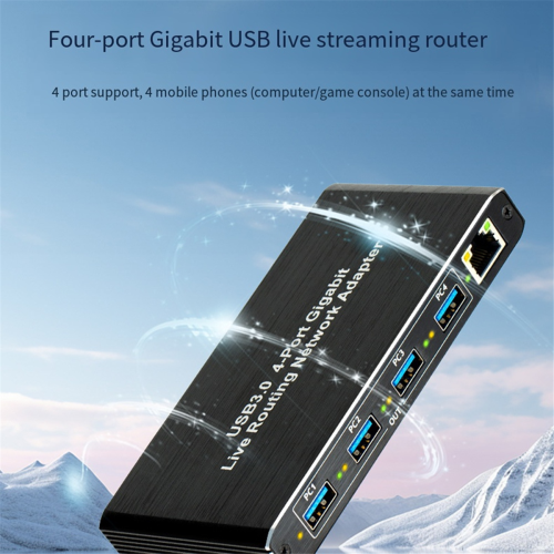 Προσαρμογέας δικτύου USB3.0 Gigabit RJ45 4 θυρών Gigabit χωρίς πρόγραμμα οδήγησης 1