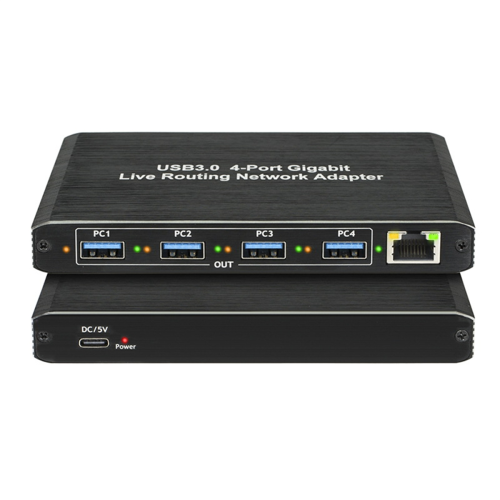 Προσαρμογέας δικτύου USB3.0 Gigabit RJ45 4 θυρών Gigabit χωρίς πρόγραμμα οδήγησης