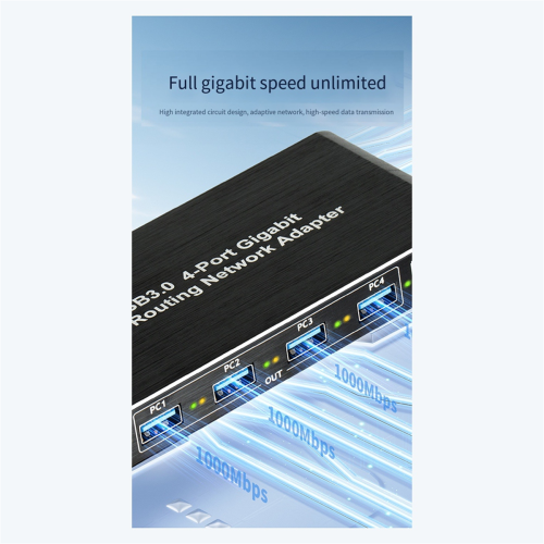 Προσαρμογέας δικτύου USB3.0 Gigabit RJ45 4 θυρών Gigabit χωρίς πρόγραμμα οδήγησης 2