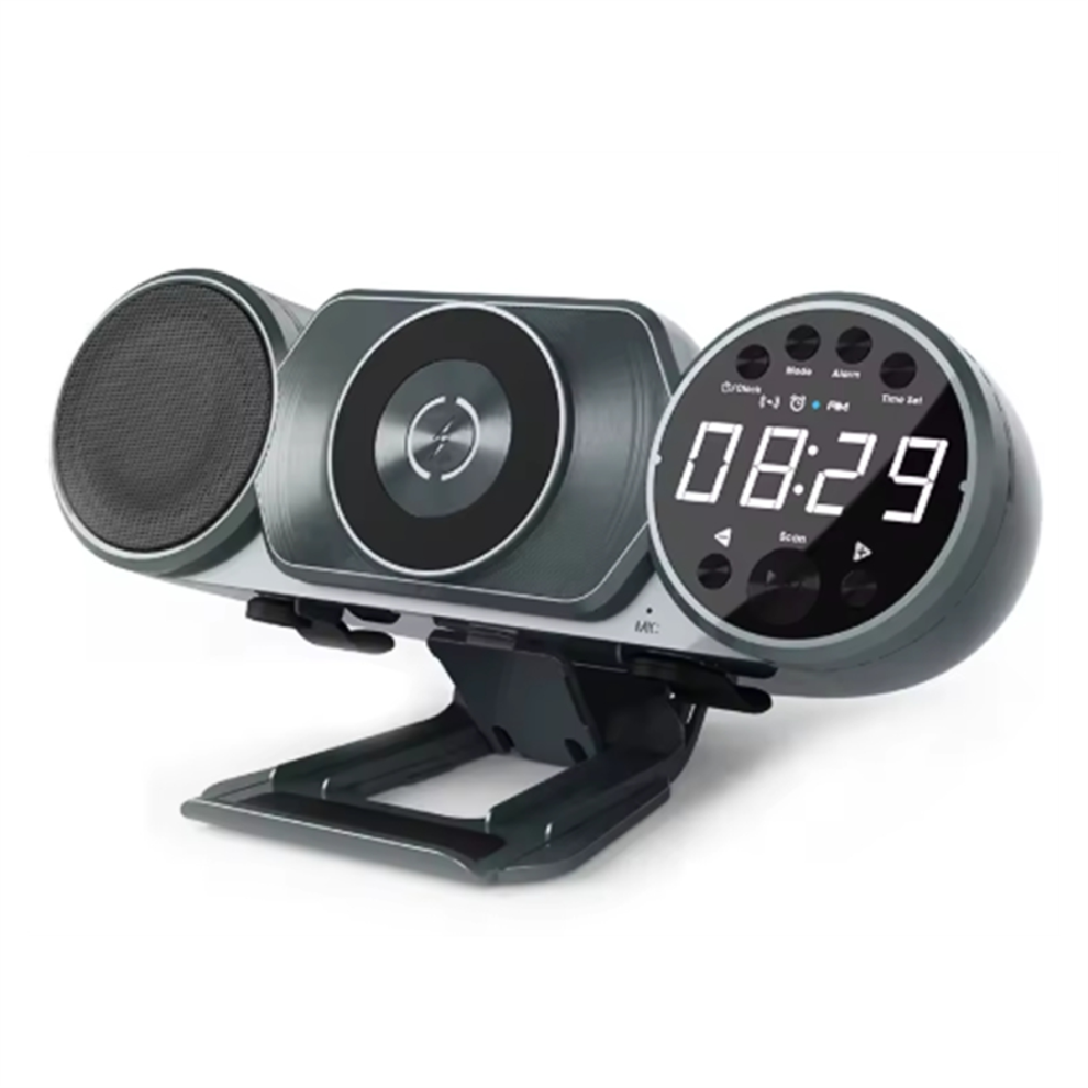 Wireless Charging Bluetooth Speaker Alarm Clock Decoration 4851973695689