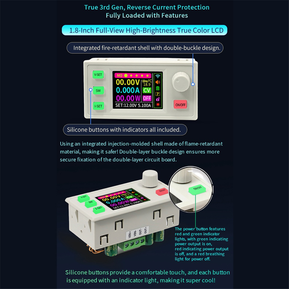 Fuente De AlimentacióN Regulada De Cc SK60S + Kit 433M Convertidor Reductor De Cc-image