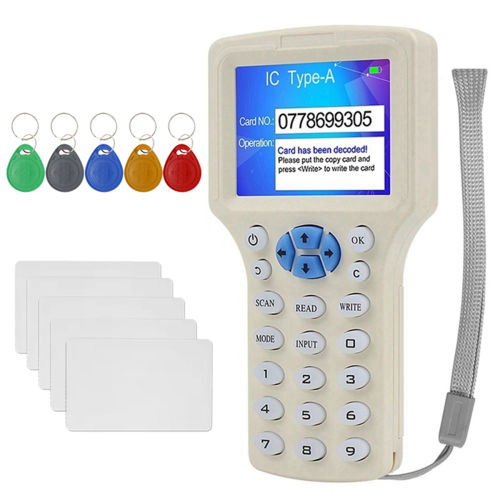 RFID NFC Smart Card Reader+5XT5577 Keychain/Card RFID Duplicator on OnBuy