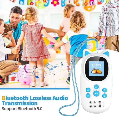 Bluetooth MP3 Player for Kids, Cute Kitty Music Player with Speaker 1