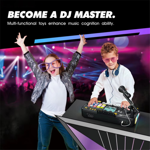 Kinderen DJ Mixer Controller Elektronische Orgel DJ Speler 2