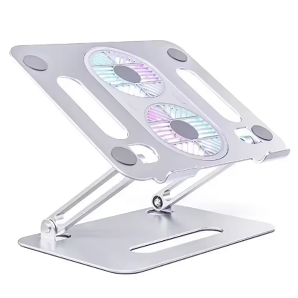 Desktop Foldable Laptop Stand With Cooling Fan 4851973677289