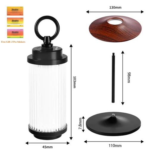 Lampe de poche USB rechargeable - Lanterne de camping étanche 1