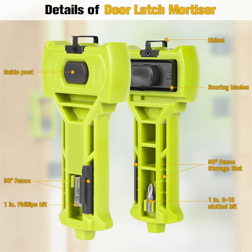 Door Hinge & Door Latch Installation Kit,Door Hinge Mortiser Template 1