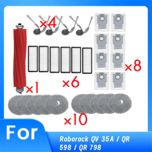 29 stuks voor Roborock QV 35A / QR 598 / QR 798 stofzuigeronderdelen