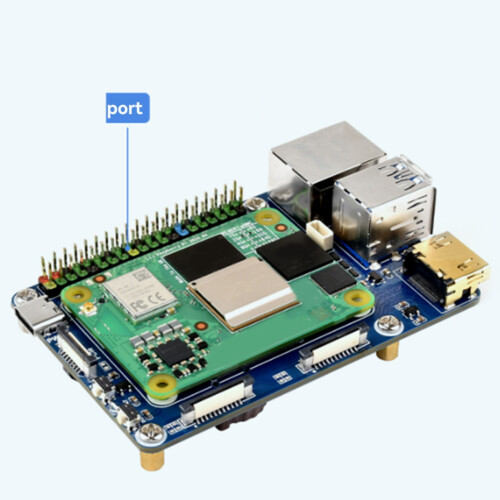 Waveshare Mini Base Board (B) – Ontworpen Voor Raspberry Pi Compute Module 5, Met EEPROM En Encryptiechip, USB3.2, Ideaal Voor Evaluatie En Integratie 4 miniatura