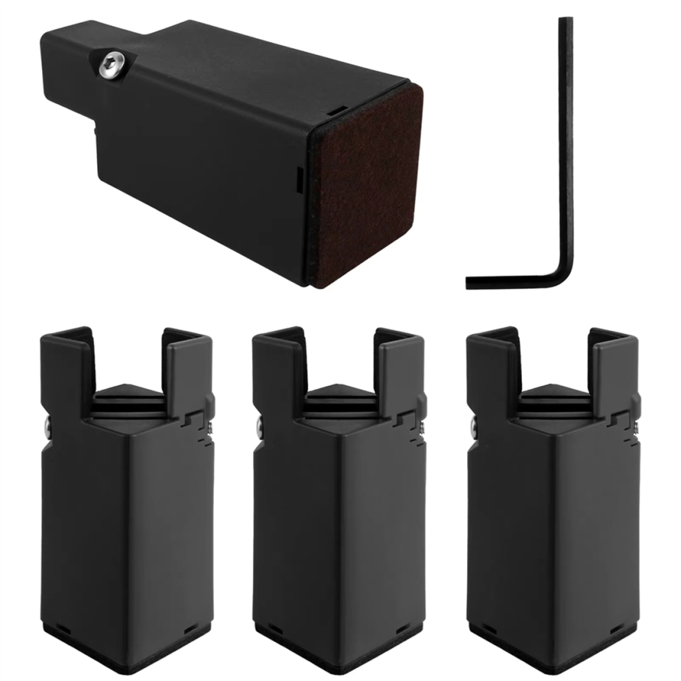 Sollevatori Regolabili Per Mobili, 4 Pezzi - Elevatori Con Morsetto A Vite Per Impieghi Gravosi-image