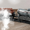 Locomotive à vapeur, rail, train électrique télécommandé rechargeable 5