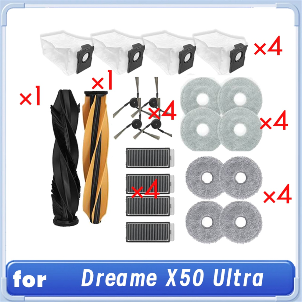 14 Pcs FüR Dreame X50 Ultra Kehren Roboter Reiniger Teile Ersatz-image
