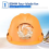 Capacete Solar com Ventilador Proteção Solar de Verão Carregamento e Resfriamento 4