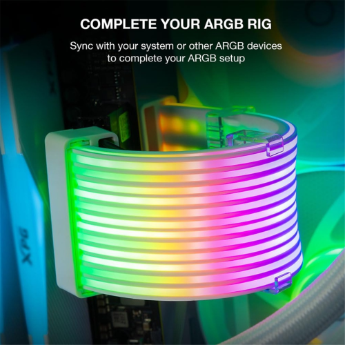 PC RGB-lichtstrip, PSU-verlengkabel, set verlichte LED-strips 2