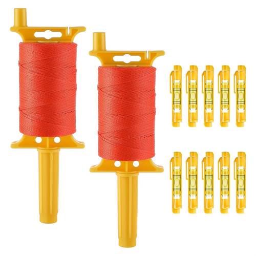 2 Pack Mason-Line with Handle, Twisted 540 FT 18 Reloadable Line Reel
