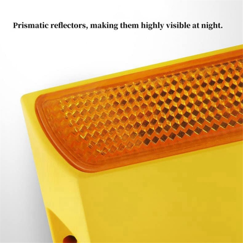Road Reflective Marker,Double Side Reflective Pavement Marker 10 Pcs 2