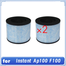 F100 Filter Replacement for Instant AP100 Small Air Purifier 2Pcs