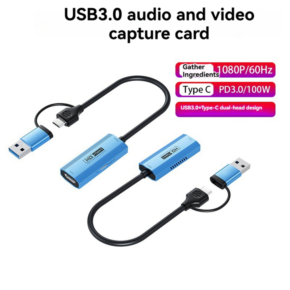 Usb3.0&Usb-C 1080P 4K30hz Video Capture Docking 4851215446352
