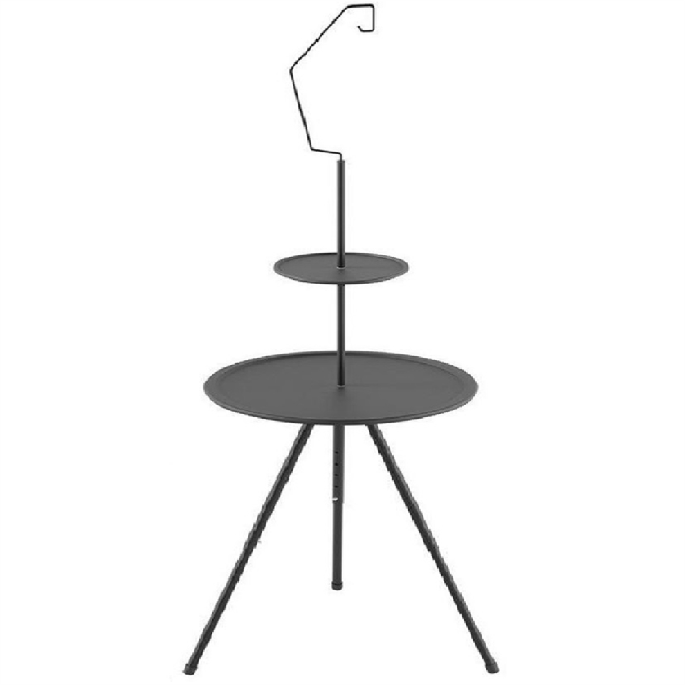 Table de camping ronde, outil de randonnée pour pique-niques barbecue