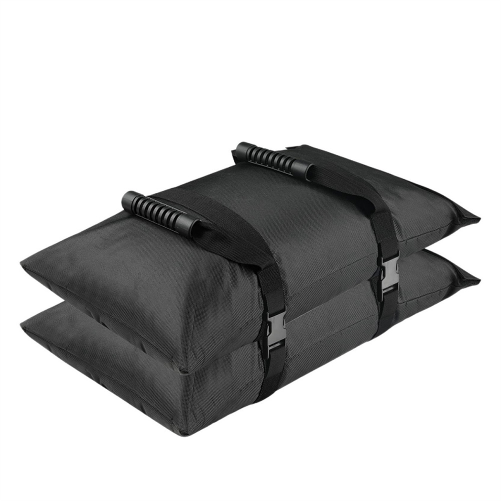 Lot de 2 poids de base pour parasol, sacs de sable remplissables pour terrasse, taille L