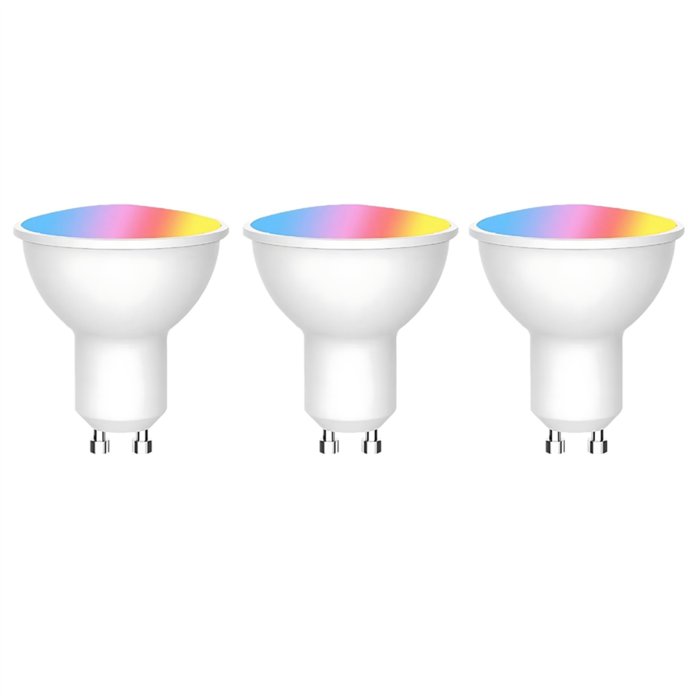 Ampoule LED connectée Tuya WiFi GU10 à intensité variable 6 W 220 V, 3 pièces