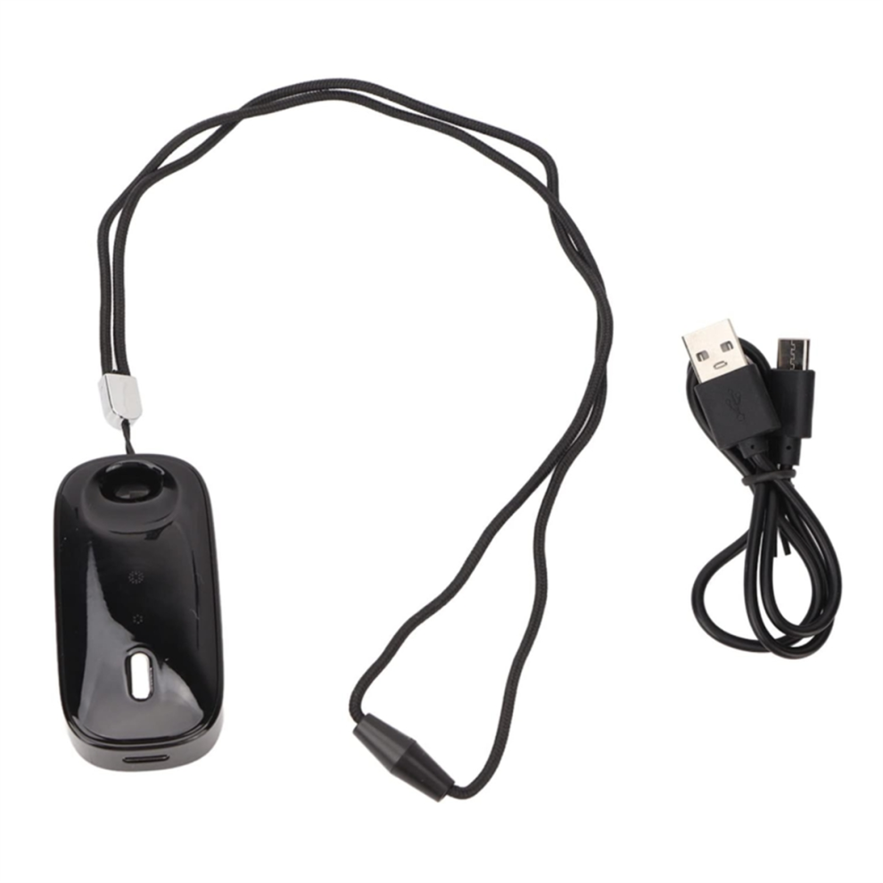 Wearable Rechargeable Mini Low Noise Air Purifier, Black