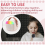 Kinderkaraokemachine Bluetooth-luidspreker met microfoons, crèmewit 5