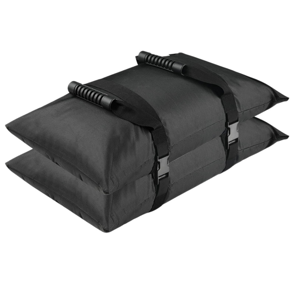 Lot de 2 poids de base pour parasol, sacs de sable remplissables pour terrasse, taille S