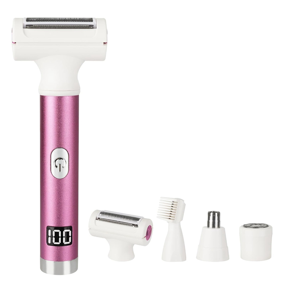 Photos - Shaver Wet and Dry Cordless Electric LED Display Facial Hair Remover