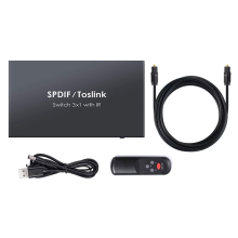 Glasfaser-Umschalter SPDIF Toslink Optischer digitaler Audio-Splitter