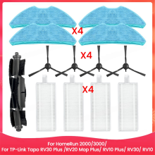 Für Philips HomeRun 2000/3000, TP-Link Tapo Brush Filter Mop Tuch