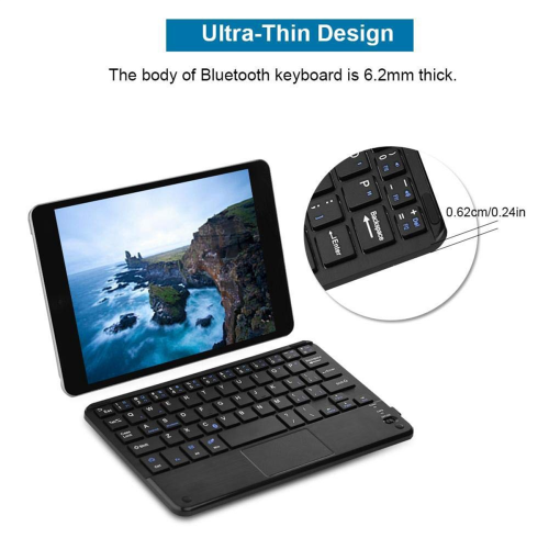 Teclado con panel táctil, teclado con trackpad multitáctil integrado 2