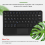 Teclado con panel táctil, teclado con trackpad multitáctil integrado 6