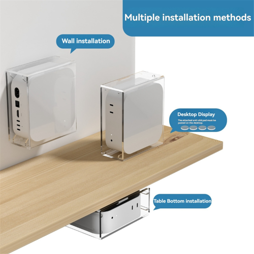 Βάση επιτραπέζιας στήριξης για Mac Mini M4 2024, βάση τοίχου για επιτραπέζια χρήση 1