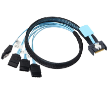 SlimSAS 8654 MCIO 4I 38pin 4x SATA-kaapeli PCIE5.0 PCI-E Server 0.5M