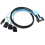 SlimSAS 8654 MCIO 4I 38pin σε 4x SATA Cable PCIE5.0 PCI-E Server 0,5M 1