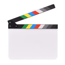 Tablilla de película nueva, tablero de claqueta de director, borrado en seco, 12 x 9 pulgadas
