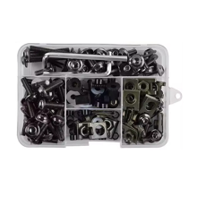 Kit de parafusos de carenagem de motocicleta, parafusos de fixação de para-brisa de motocicleta