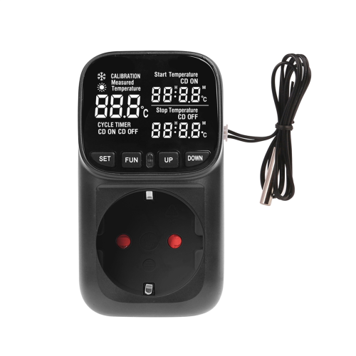 Digital Temperature Controller Socket with Timer EU Plug