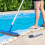 2 peças de pedra-pomes para piscina com cabo e escova de piscina de 10 polegadas 6