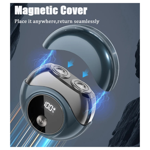 Mini Electric Shaver High Speed Motor Waterproof Blue 1