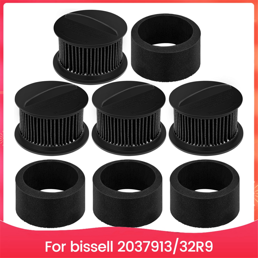Lot de 4 filtres 2037913/32R9 pour aspirateur Bissell PowerForce